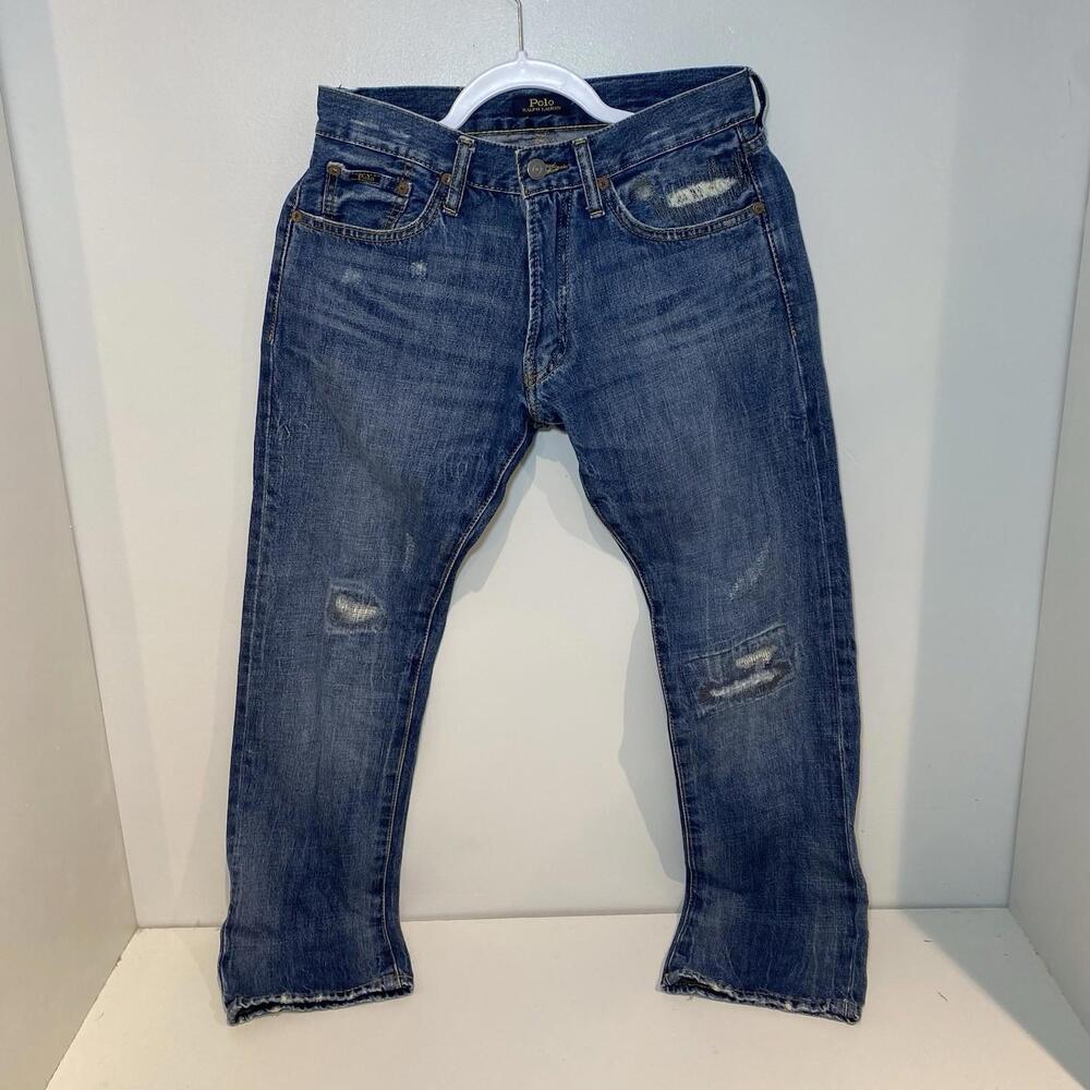 Polo Ralph Lauren MEDIUM WASH Varick Slim Straight Jean, Size 28